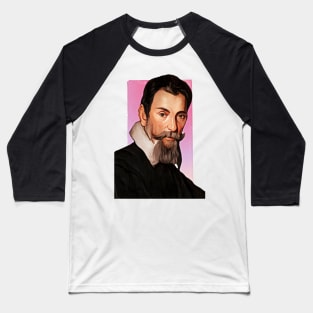 Italian Composer Claudio Monteverdi illustration Baseball T-Shirt